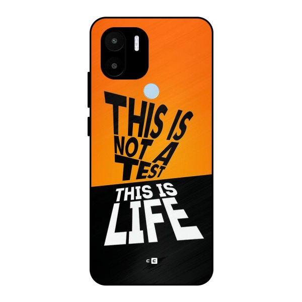 Test Life Metal Back Case for Redmi A1 Plus