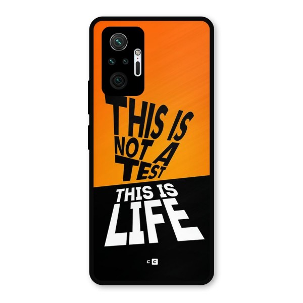 Test Life Metal Back Case for Redmi Note 10 Pro