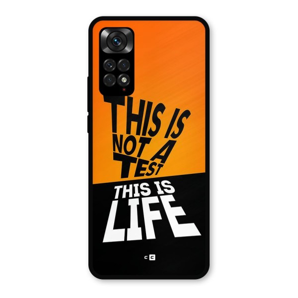 Test Life Metal Back Case for Redmi Note 11