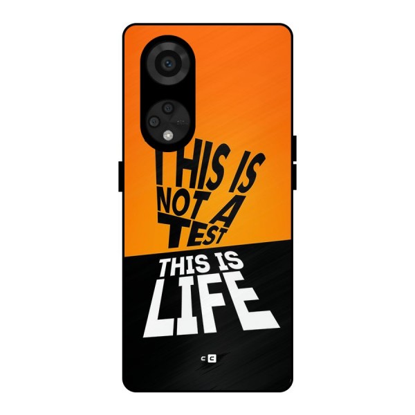 Test Life Metal Back Case for Reno8 T 5G