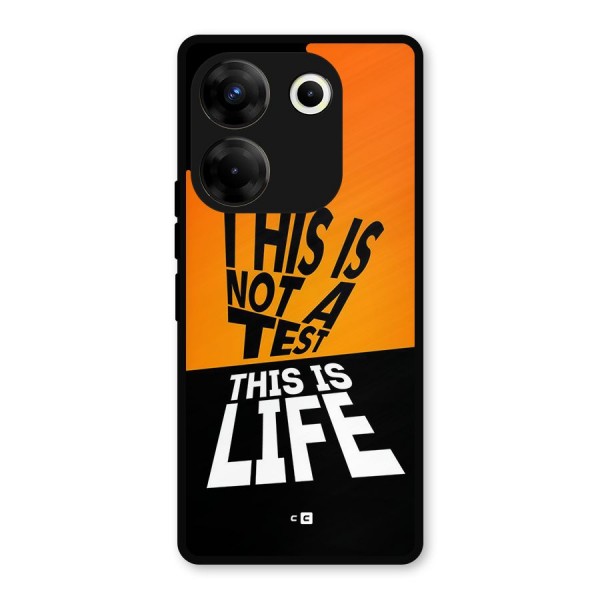 Test Life Metal Back Case for Tecno Camon 20 Pro