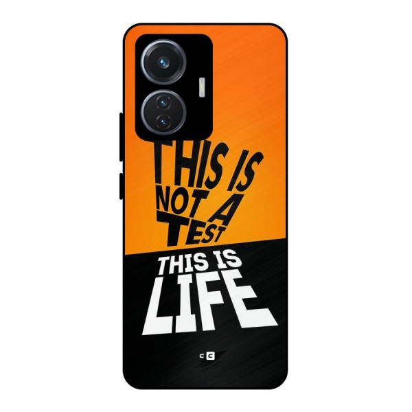 Test Life Metal Back Case for Vivo T1 44W