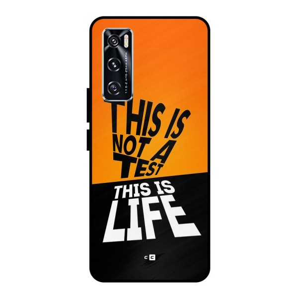 Test Life Metal Back Case for Vivo V20 SE