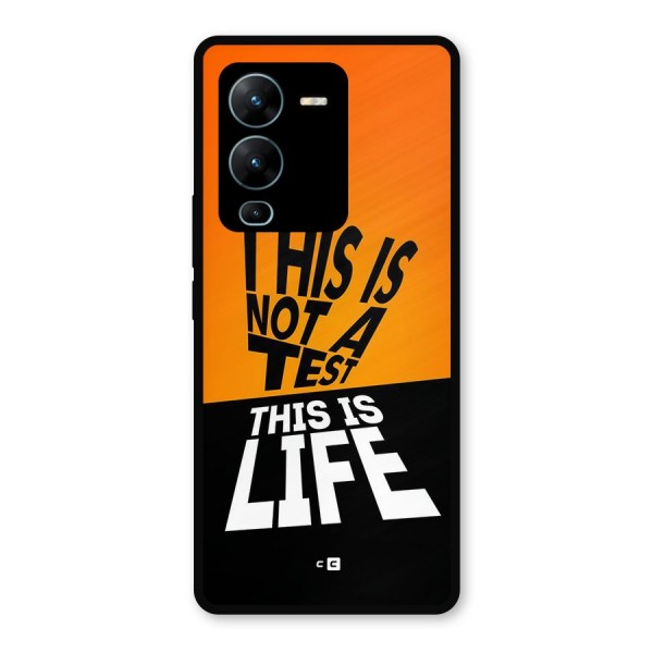 Test Life Metal Back Case for Vivo V25 Pro