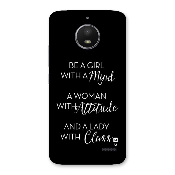 The-Mindset Back Case for Moto E4