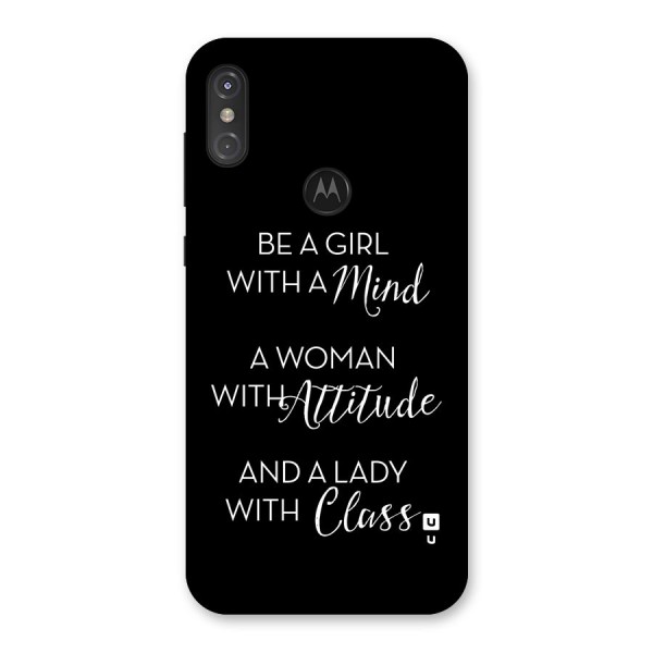 The-Mindset Back Case for Motorola One Power