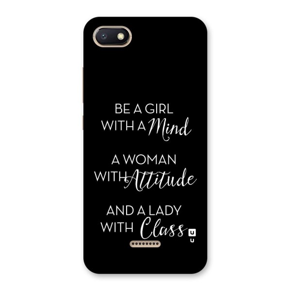 The-Mindset Back Case for Redmi 6A