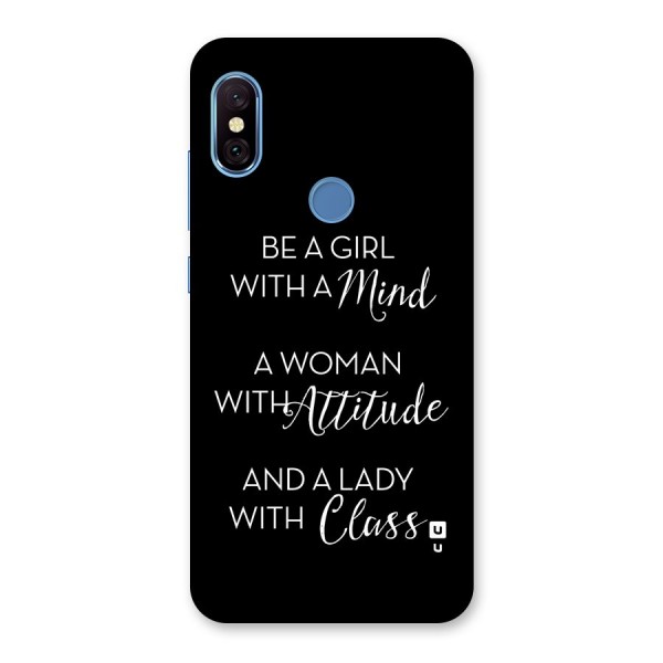 The-Mindset Back Case for Redmi Note 6 Pro