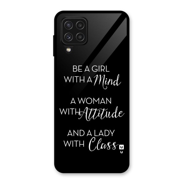 The-Mindset Glass Back Case for Galaxy A22 4G