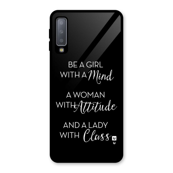 The-Mindset Glass Back Case for Galaxy A7 (2018)