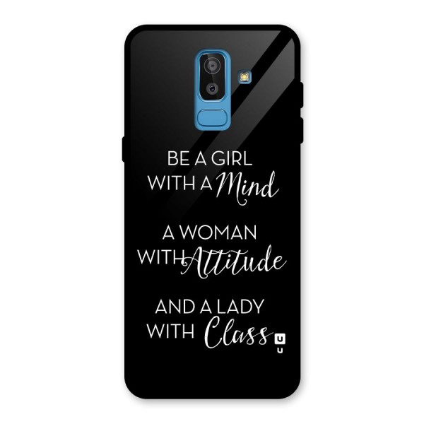 The-Mindset Glass Back Case for Galaxy J8