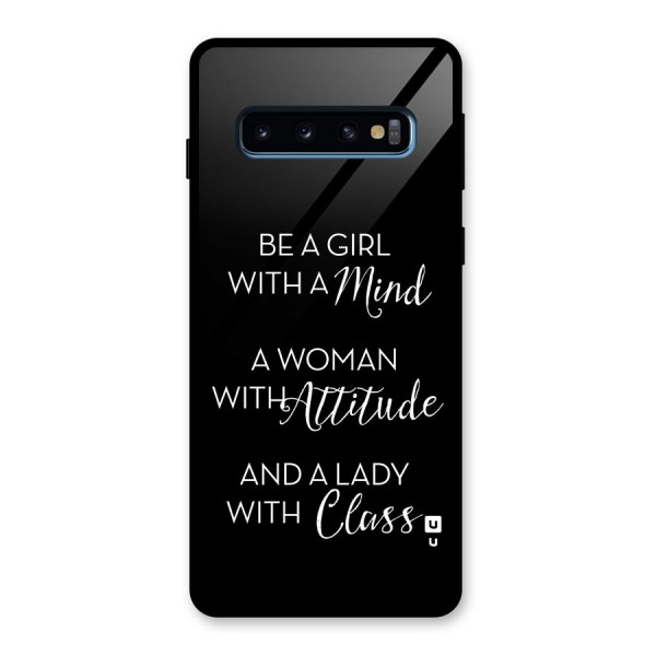 The-Mindset Glass Back Case for Galaxy S10