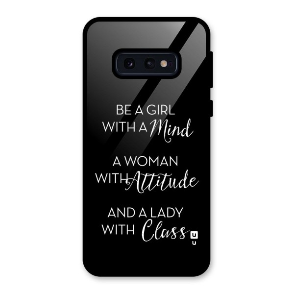 The-Mindset Glass Back Case for Galaxy S10e