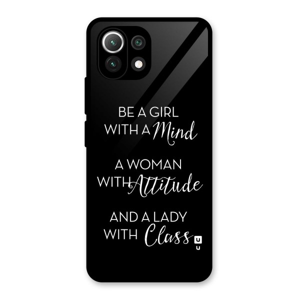 The-Mindset Glass Back Case for Mi 11 Lite NE 5G