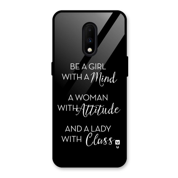 The-Mindset Glass Back Case for OnePlus 7