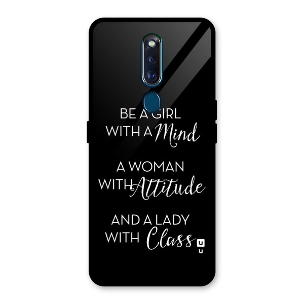 The-Mindset Glass Back Case for Oppo F11 Pro