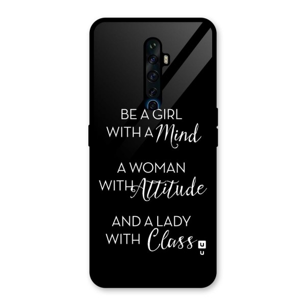 The-Mindset Glass Back Case for Oppo Reno2 F