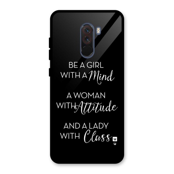 The-Mindset Glass Back Case for Poco F1