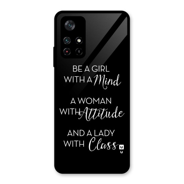 The-Mindset Glass Back Case for Poco M4 Pro 5G