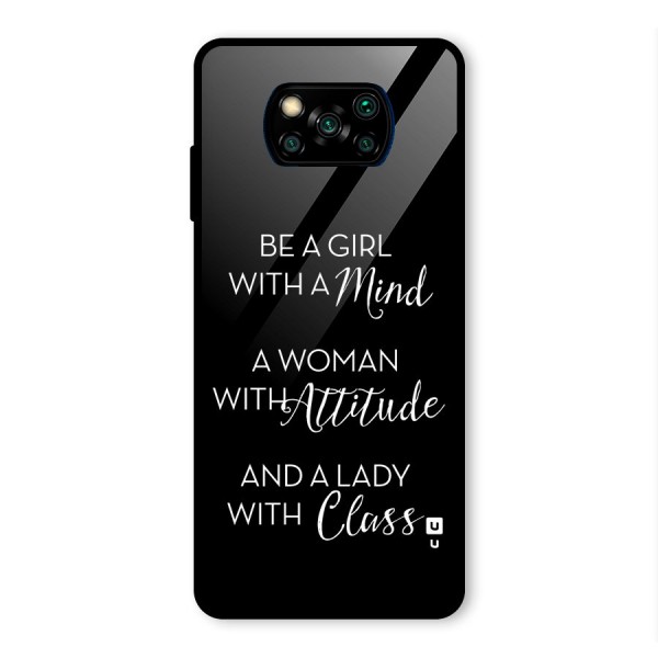 The-Mindset Glass Back Case for Poco X3 Pro