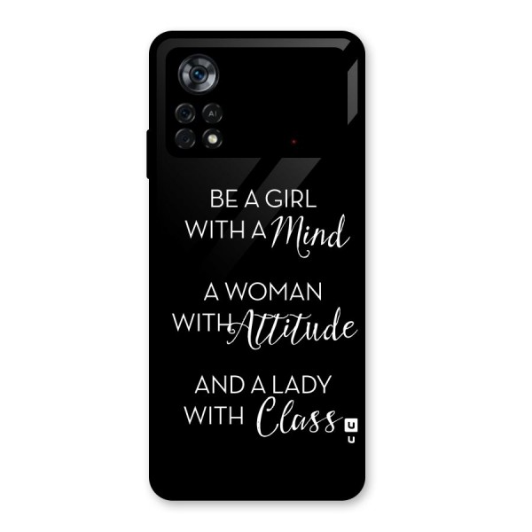 The-Mindset Glass Back Case for Poco X4 Pro 5G