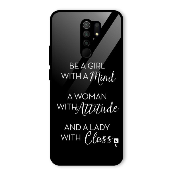 The-Mindset Glass Back Case for Redmi 9 Prime