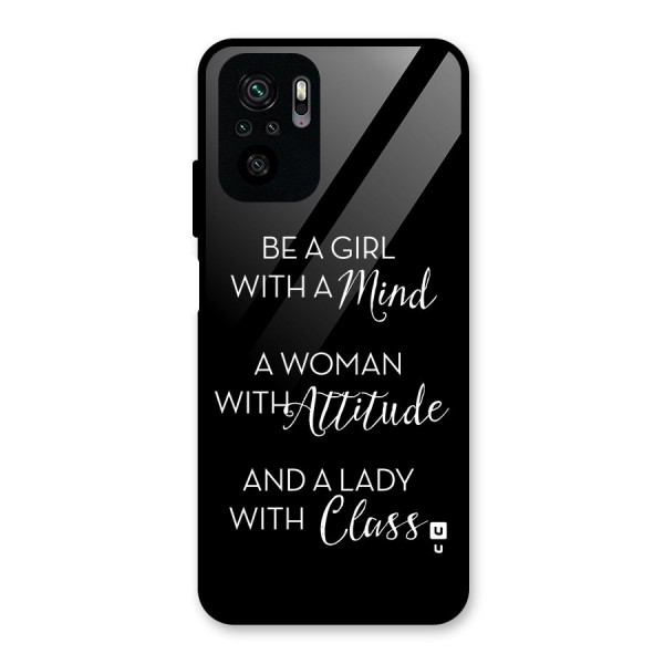 The-Mindset Glass Back Case for Redmi Note 10