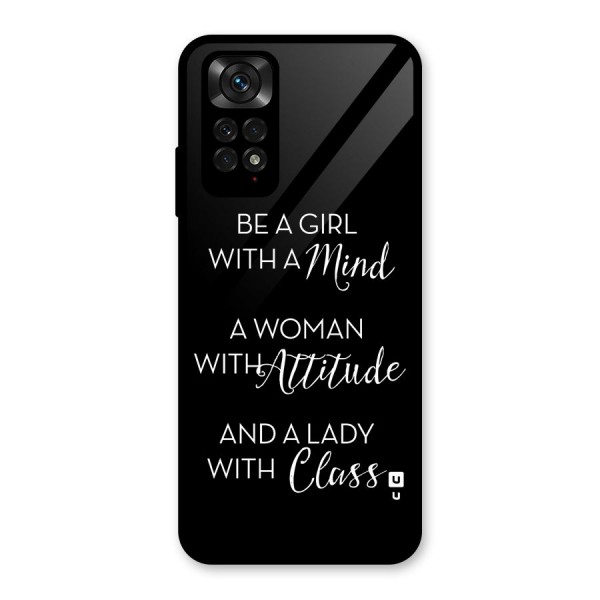 The-Mindset Glass Back Case for Redmi Note 11S