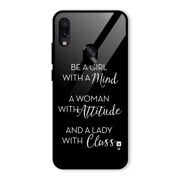 The-Mindset Glass Back Case for Redmi Note 7