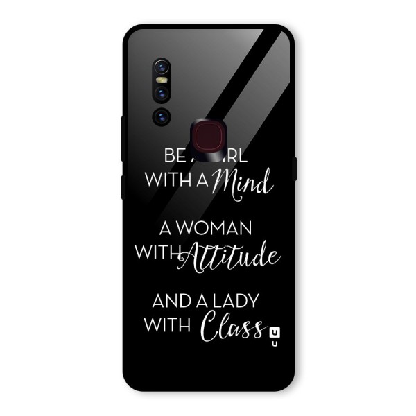 The-Mindset Glass Back Case for Vivo V15