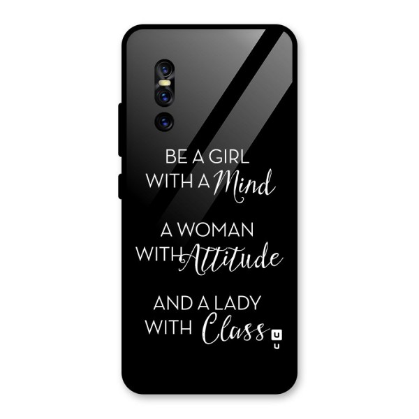 The-Mindset Glass Back Case for Vivo V15 Pro