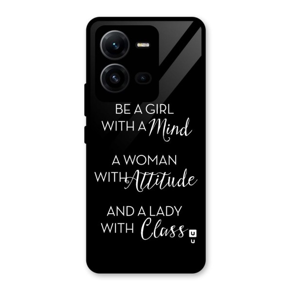 The-Mindset Glass Back Case for Vivo V25