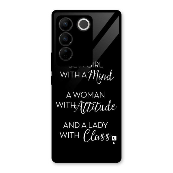 The-Mindset Glass Back Case for Vivo V27