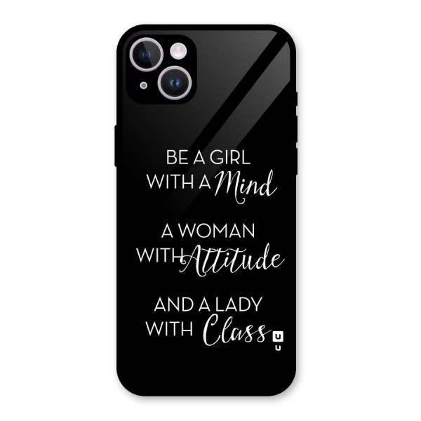 The-Mindset Glass Back Case for iPhone 14 Plus