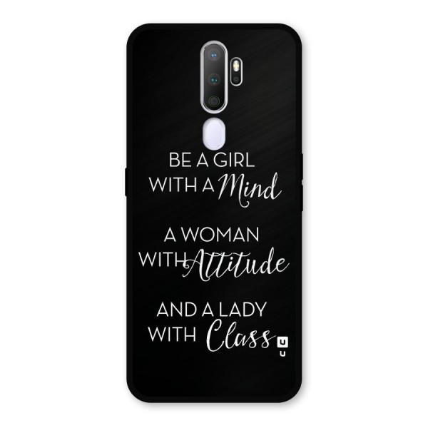 The-Mindset Metal Back Case for Oppo A9 (2020)