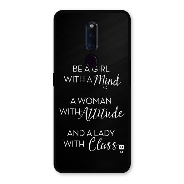 The-Mindset Metal Back Case for Oppo F11 Pro