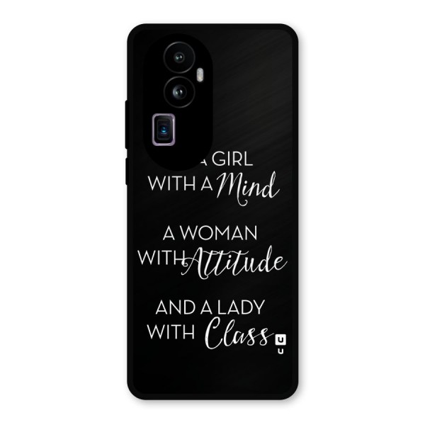 The-Mindset Metal Back Case for Oppo Reno10 Pro Plus