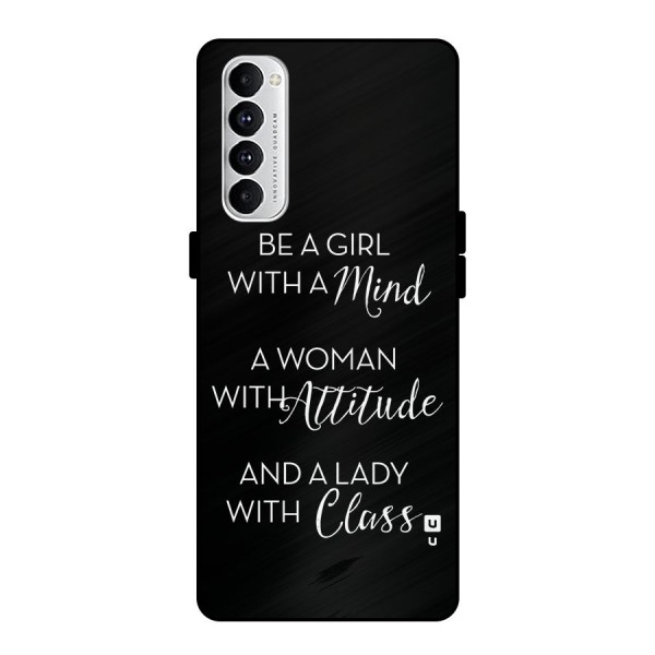 The-Mindset Metal Back Case for Oppo Reno4 Pro