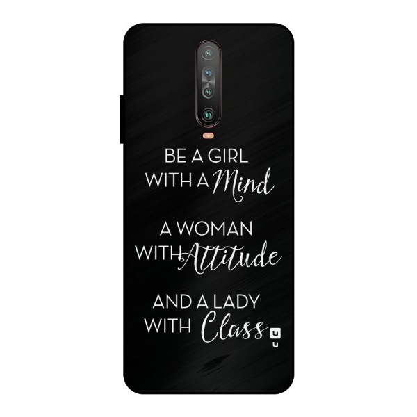 The-Mindset Metal Back Case for Poco X2