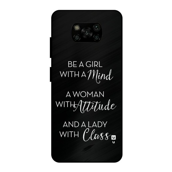 The-Mindset Metal Back Case for Poco X3