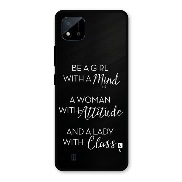 The-Mindset Metal Back Case for Realme C11 2021