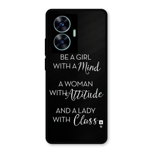 The-Mindset Metal Back Case for Realme C55