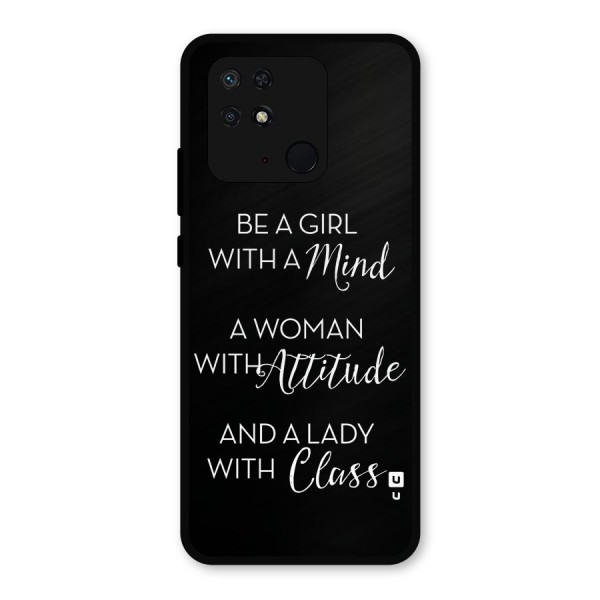 The-Mindset Metal Back Case for Redmi 10