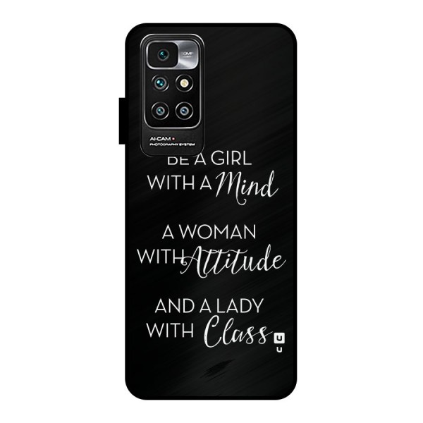 The-Mindset Metal Back Case for Redmi 10 Prime