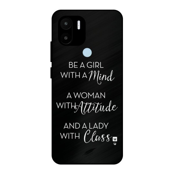 The-Mindset Metal Back Case for Redmi A1 Plus
