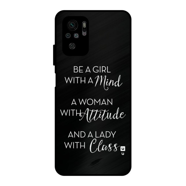 The-Mindset Metal Back Case for Redmi Note 10