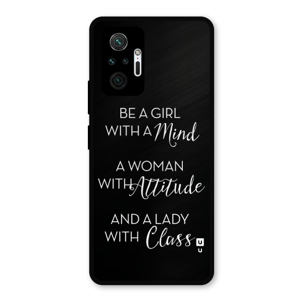 The-Mindset Metal Back Case for Redmi Note 10 Pro