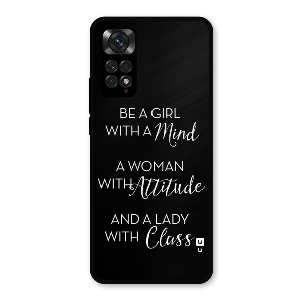 The-Mindset Metal Back Case for Redmi Note 11