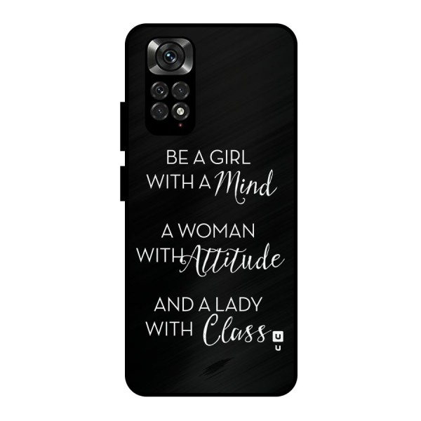 The-Mindset Metal Back Case for Redmi Note 11 Pro