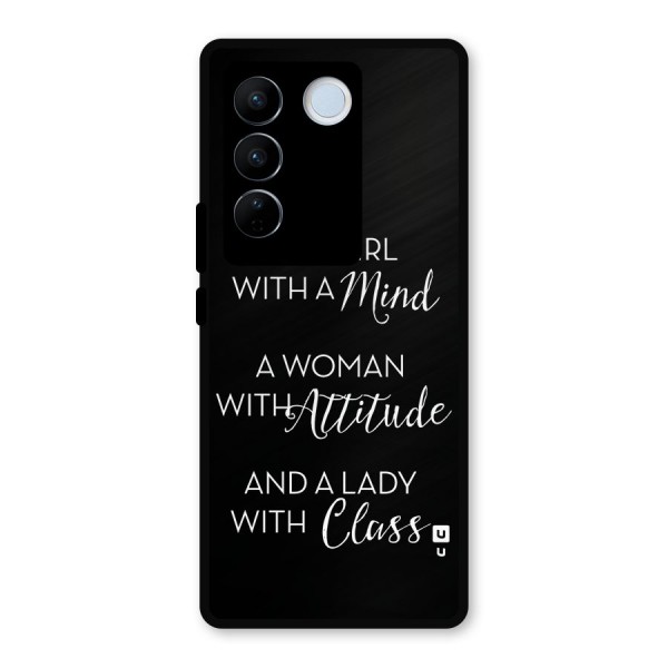 The-Mindset Metal Back Case for Vivo V27 Pro